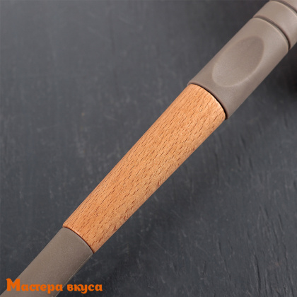 Кисть силиконовая 27 см, с деревянной ручкой "Брауни"