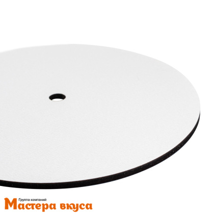 Подложка деревянная 3мм с отверстием(8-10 мм) D14 см ламинированная