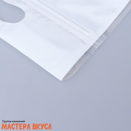 Пакет полиэтиленовый с вырубными ручками 150*230 мм, с ЗИП-замком, "Спасибо"