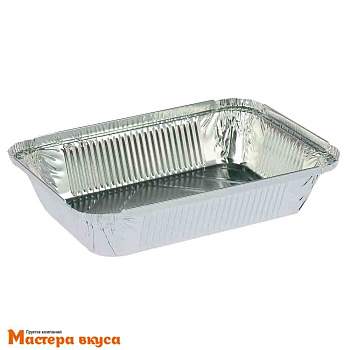 Форма алюминевая одноразовая Прямоугольная 22*16 см h-4 см (960 мл) 