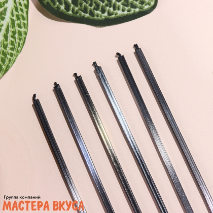 Свечи высокие Happy Birthday ФИОЛЕТОВЫЙ МЕТАЛЛИК, (набор 6 шт), h-15см