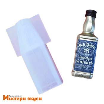 Молд силиконовый  3D БУТЫЛКА ВИСКИ Jack Daniel's, изд 11,5*h3,3см (шоколад~105гр)