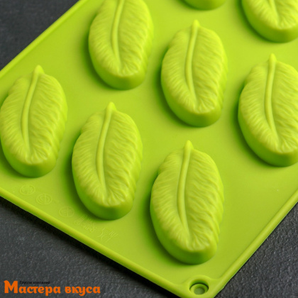 Форма для шоколада силиконовая  ПЕРО, (12 ячеек) 29*17*1,5 см