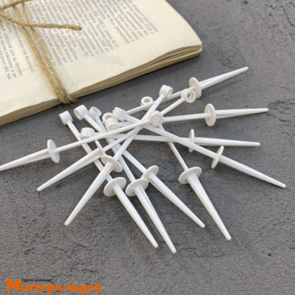 Набор топперов  для бантов в торт Ламбет, пластик (набор 15 шт) ~10,5 см