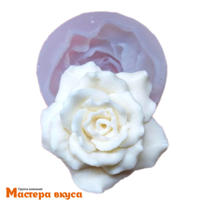 Молд силиконовый  3D РОЗА, изд d80 мм h32 мм (~70гр)