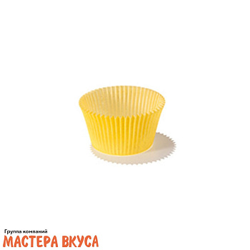 Капсула бумажная круглая, d-4,5см h-2,3см, "Тарталетки" 6 ЖЕЛТАЯ, (миниупак ~38-40 шт) 