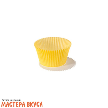 Капсула бумажная круглая, d-4,5см h-2,3см, "Тарталетки" 6 ЖЕЛТАЯ, (миниупак ~38-40 шт) 