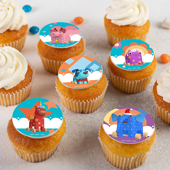 Фотопечать Деревяшки, для капкейков, №8