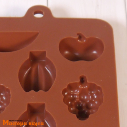 Форма для шоколада силиконовая  МУЛЬТИФРУКТ, (11 ячеек) 20*10 см