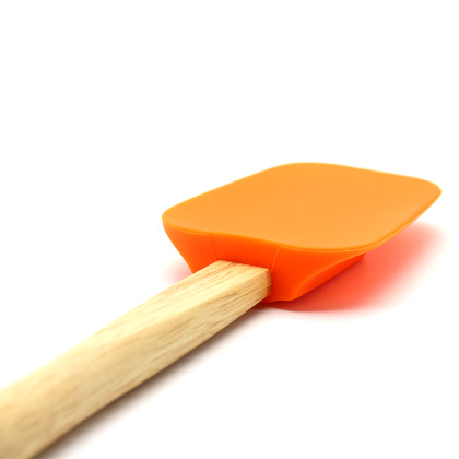 Лопатка силиконовая с деревянной ручкой 31 см, "Бамбук"