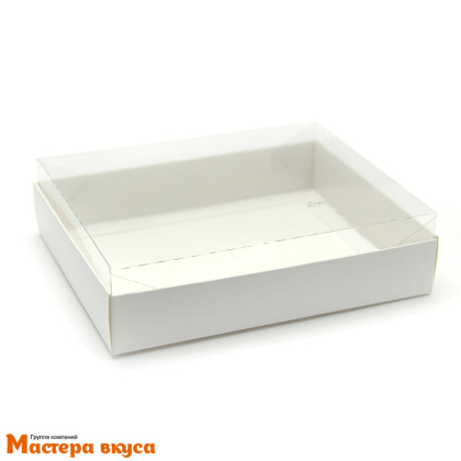 Упаковка для пряников и печенья с прозр. крышкой 160*130*40 мм (белая)