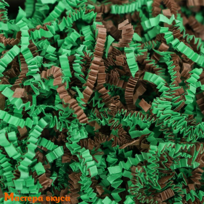 Бумажный наполнитель декоративный,  Микс ХАККИ (милитари), 50 гр 