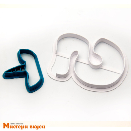 Набор вырубок пластик ЦИФРЫ В ШЛЯПКАХ, (10 цифр 9*7см h-1см +12 шляпок)