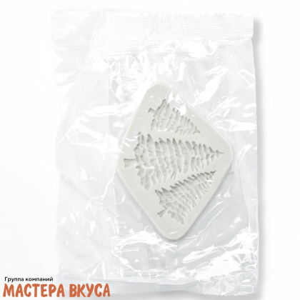 Молд силиконовый ЛЕСНЫЕ ЁЛОЧКИ, ~12*9*0,7 см 