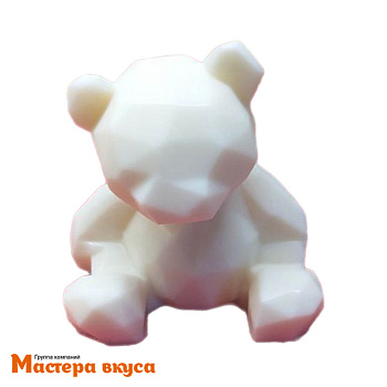 Молд силиконовый  3D МИШКА ОРИГАМИ, изд h6 см (шоколад~70гр) 