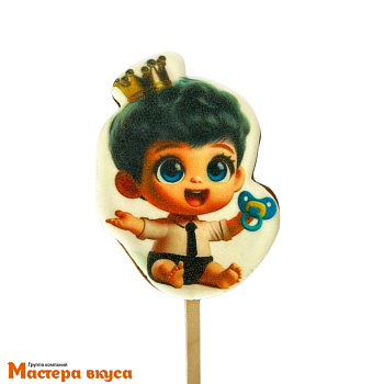 Топпер имбирный пряник "Малыш брюнет", ~10*7,5 см, 50 гр