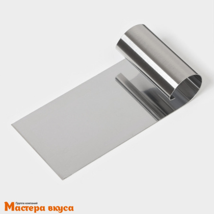 Шпатель-скребок кондитерский нержав.сталь 12*6 см