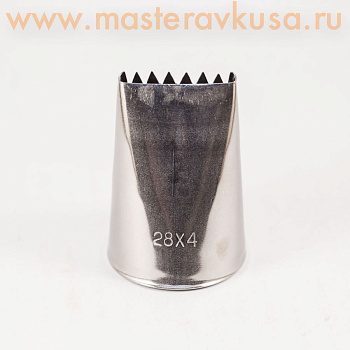 Насадка стальная ЛЕНТОЧНАЯ ЗВЕЗХДА, 28*4 мм  (BD302)