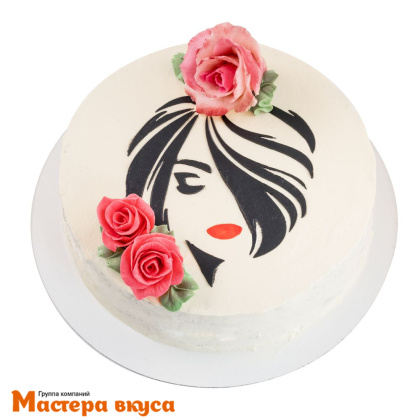 Трафарет для нанесения рисунка, d~20 см КОНТУР ЛИЦА С КАРЕ