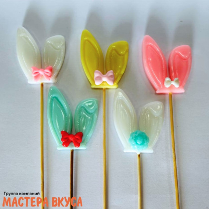 Карамель леденцовая на палочке УШКИ цвета микс, h~5,5 см