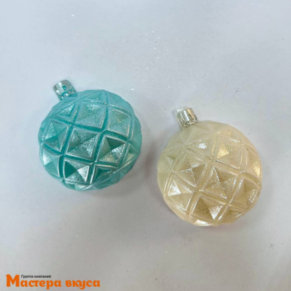 Фигурка из шок. глазури  "Ёлочные игрушки шары", d~6 см