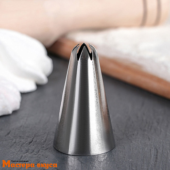 Насадка стальная ЗВЕЗДА закрытая  6 лучей,  30мм, вых.3мм