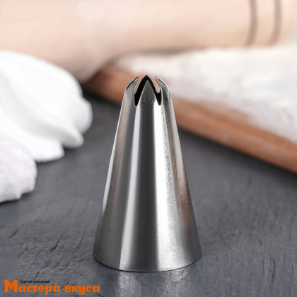 Насадка стальная ЗВЕЗДА закрытая  6 лучей,  30мм, вых.3мм