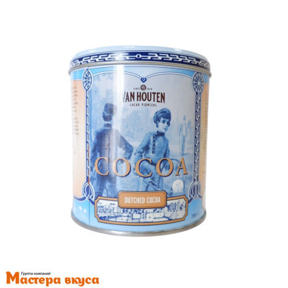 Какао-порошок алкализованный Van Houten VH Cocoa tin small VM-78136-V99, упак 230 гр ж/б