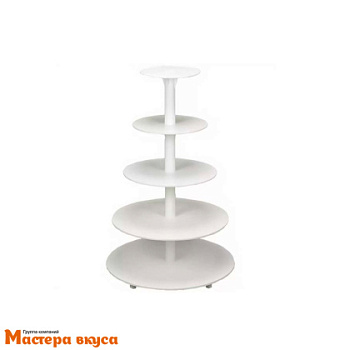 Аренда Подставка под торт 5-и ярусная (пирамида) пластик (цена установ. за весь период до 4 дней)