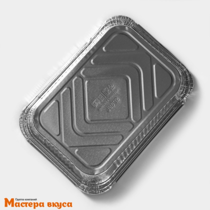 Форма алюминевая одноразовая Прямоугольная 25,3*18,7 см h-5,4 см (2000 мл) 