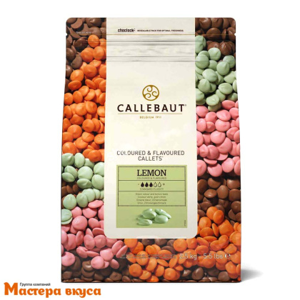 Шоколад Callebaut белый с цветной глазурью LEMON-RT-U70 (Лайм), 2,5 кг