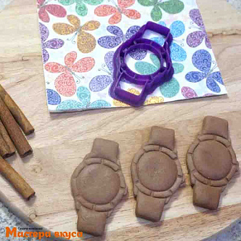 Вырубка пластик НАРУЧНЫЕ ЧАСЫ, 8 см 