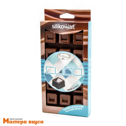 Форма для шоколада силиконовая Silikomart (изи-шок) CUBO (куб), Силикомарт (Италия)