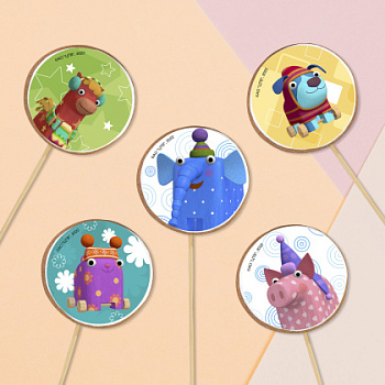 Фотопечать Деревяшки, для пряников, № 14