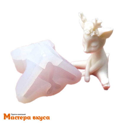 Молд силиконовый  3D МАМА ОЛЕНЯТ №1, изд h10,5 см (шоколад ~100гр) 