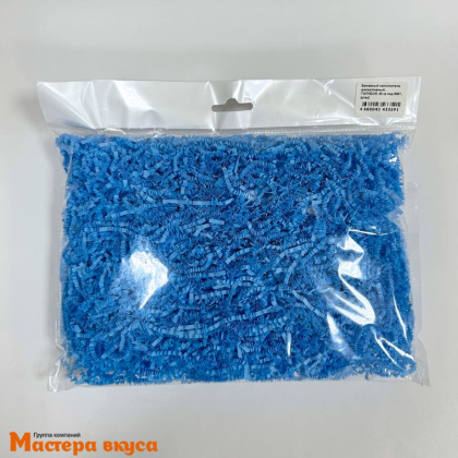 Бумажный наполнитель декоративный, ГОЛУБОЙ, 50 гр