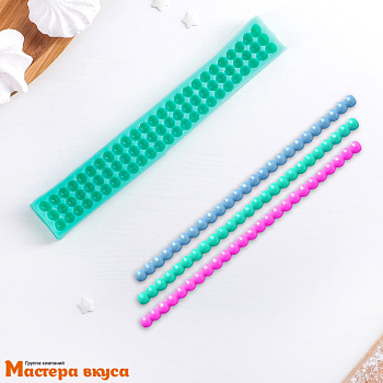 Молд силиконовый ЖЕМЧУГ, 17,5*4*0,4 см