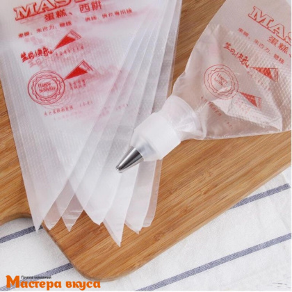 Кондитерский мешок одноразовый, 30 см "Master" Western cake "M" (100 шт)