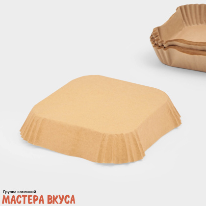 Форма для выпечки и аэрогриля d-16, h-4,5 см (пергамент), квадрат