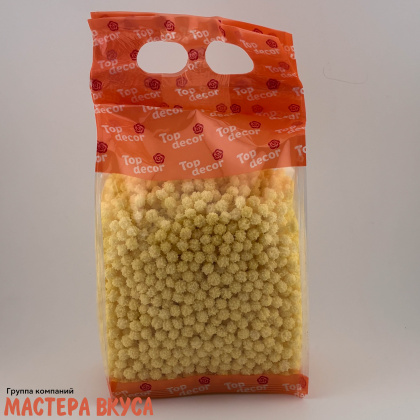 Посыпка САХАРНЫЕ ПОМПОНЫ жёлтые (Мимоза), 300 гр