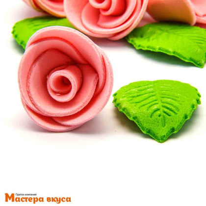 Сахарные цветы РОЗА РОЗОВАЯ, d~4,5см