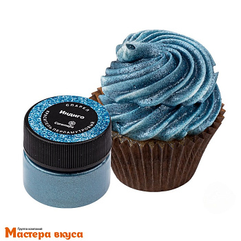 Краситель пищевой Caramella, перламутровый Спаркл ИНДИГО, 5гр