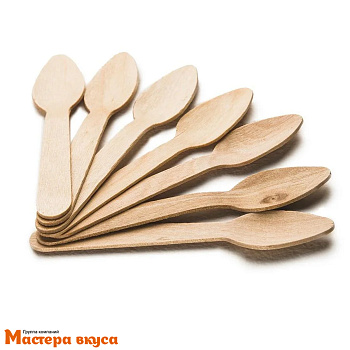 Ложка деревянная 11 см, (упак 10 шт) 