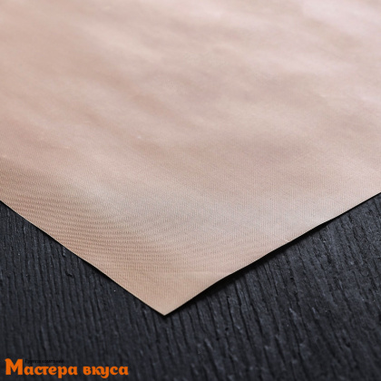 Коврик (лист) для выпечки тефлон армированный (коричневый), 45*33 Доляна