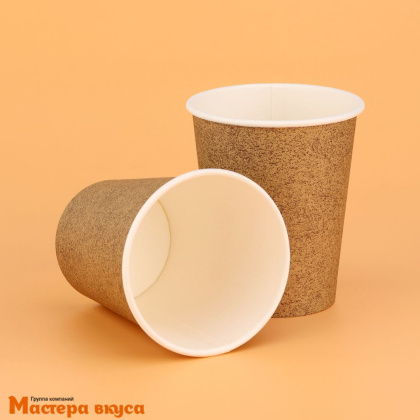 Стакан бумажный КРАФТ, 250 мл 