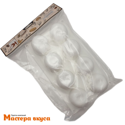 Форма силиконовая Dolce ЯБЛОКО, (8 ячеек), для муссовых десертов (Италия)