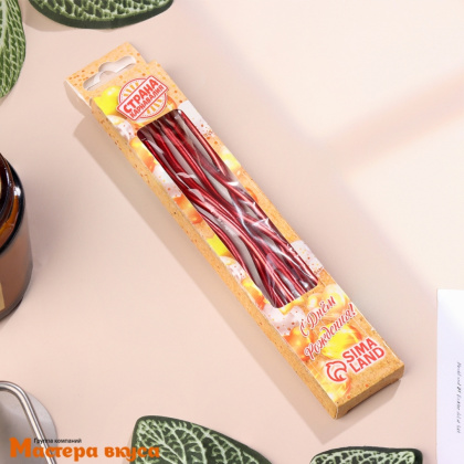 Свечи высокие Волна красные, (набор 6 шт), h-15см