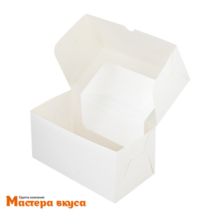 Упаковка для рулета с окном 200*110*100 мм (белая) 