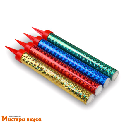 Фейерверк, холодный фонтан 12,5 см, радужный, упак 4 шт 