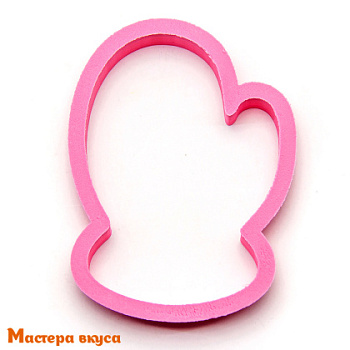 Вырубка пластик  ВАРЕЖКА, 10 см